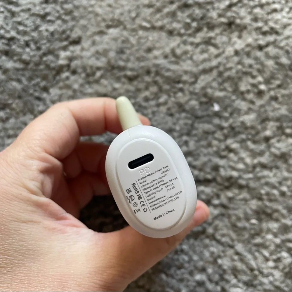NWOT Small White Portable iPhone Power Bank